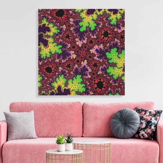 Groene en Paarse specerijen Canvas Afdruk (Insitu (Woonkamer))