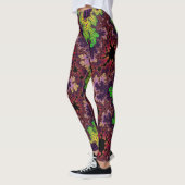 Groene en Paarse specerijen Leggings (Links)