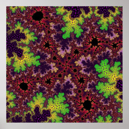 Groene en Paarse specerijen Poster