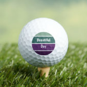 Groene en Paarse strepen Golfballen (Insitu Shirt)
