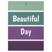 Groene en Paarse strepen Klembord (Achterkant)