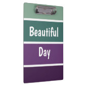 Groene en Paarse strepen Klembord (Rechts)