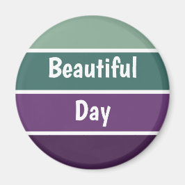 Groene en Paarse strepen Magneet