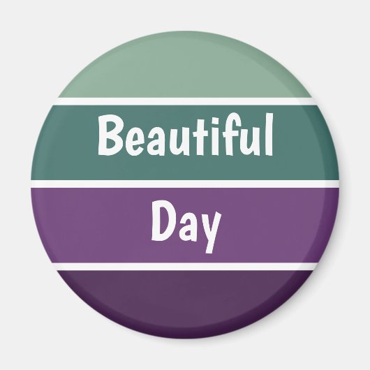 Groene en Paarse strepen Magneet (Voorkant)