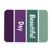 Groene en Paarse strepen Magneet (Horizontaal)