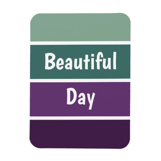 Groene en Paarse strepen Magneet (Verticaal)