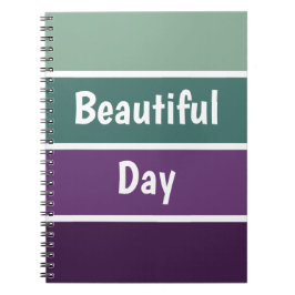 Groene en Paarse strepen Notitieboek