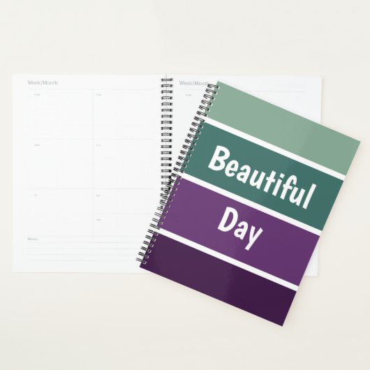 Groene en Paarse strepen Planner (Display)