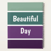 Groene en Paarse strepen Planner (Achterkant)