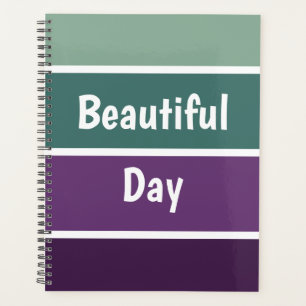 Groene en Paarse strepen Planner
