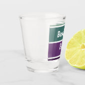 Groene en Paarse strepen Shot Glas (Links)