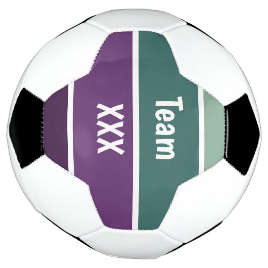 Groene en Paarse strepen Voetbal (Gedraaid)