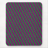 Groene en Paarse strips Muismat (Voorkant)