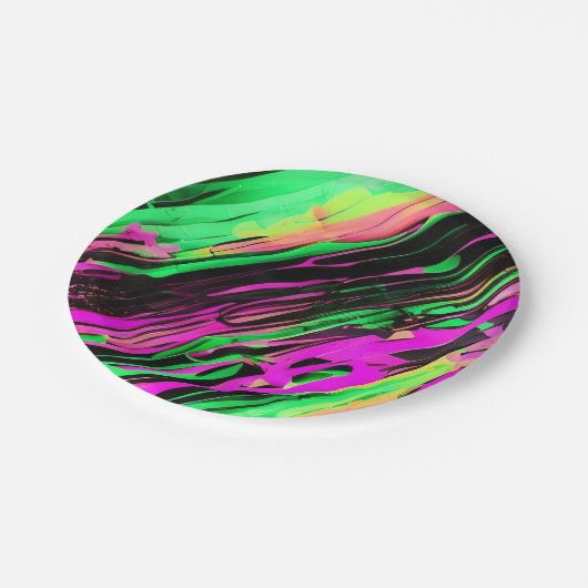 Groene en Paarse Swirl Art Bord (Gekanteld)