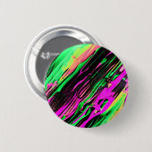 Groene en Paarse Swirl Art Ronde Button 5,7 Cm (Voorkant /achterkant)