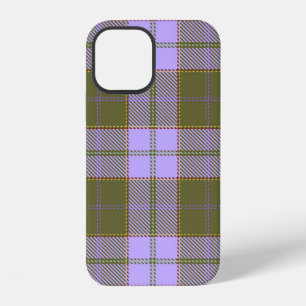 Groene en paarse tartan geruite Schotse naadloze P iPhone 12 Hoesje