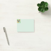 Groene en paarse vlinder post-it® notes (Kantoor)