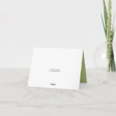 Groene en Paarse Waterverf Floral Bedankkaart (Achterkant)