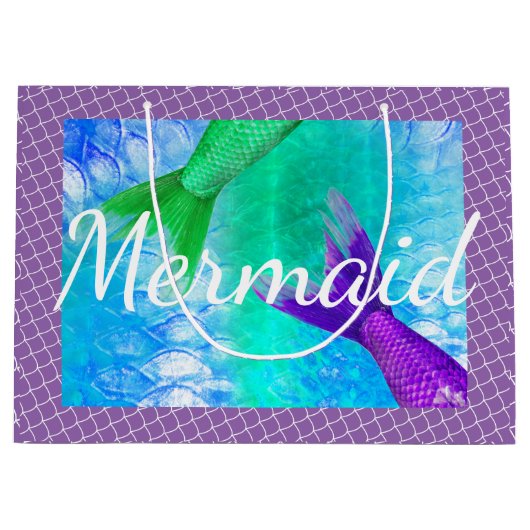 Groene en Paarse Zeemeernagels en schalen Groot Cadeauzakje (Voorkant)