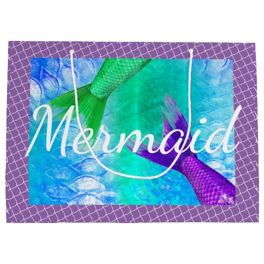 Groene en Paarse Zeemeernagels en schalen Groot Cadeauzakje (Achterkant)