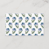Groene en Periwinkle Blauwe Display Douche Informatiekaartje (Achterkant)