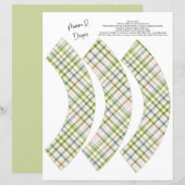 GROENE EN PINKPLAIDE KAPITENWRAPPEN (Voorkant / Achterkant)