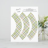 GROENE EN PINKPLAIDE KAPITENWRAPPEN (Staand voorkant)