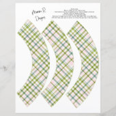 GROENE EN PINKPLAIDE KAPITENWRAPPEN (Voorkant)