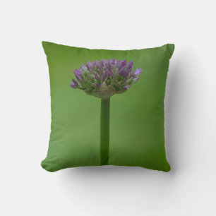 Groene en Purpler Wildflower Kussen