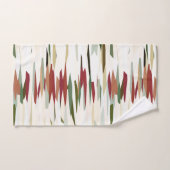 groene en rode Abstracte strepen Bad Handdoek (Handdoek)