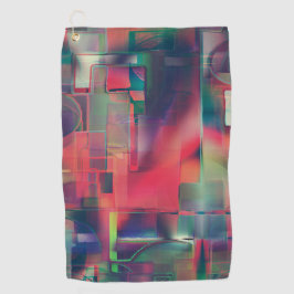 Groene en rode afbeeldingen lagen en een lichte wa golfhanddoek