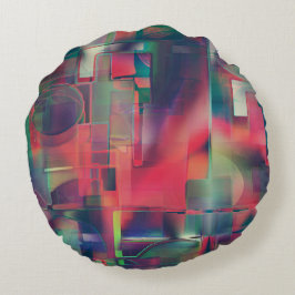 Groene en rode afbeeldingen lagen en een lichte wa rond kussen