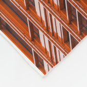 Groene en rode architectuurstructuur fleece deken (Hoek)