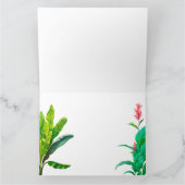 Groene en Rode Bladeren Dank Je Bedankkaart (Binnen)