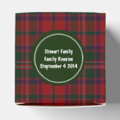Groene en Rode Clan Stewart Plaid Favor Gift Box Bedankdoosjes (Bovenkant)
