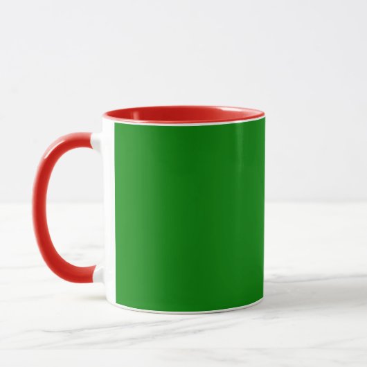 Groene en rode combokop mok (Links)