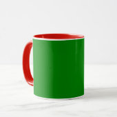 Groene en rode combokop mok (Voorkant links)
