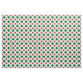 Groene en Rode Diamanten op de Witte Stof van (Yard (91,4 cm))