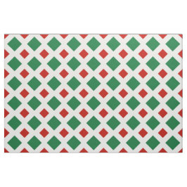 Groene en Rode Diamanten op de Witte Stof van