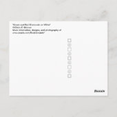 Groene en rode diamanten op wit briefkaart (Achterkant)