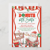 Groene en Rode Donuts met Kerstman Kaart (Voorkant)