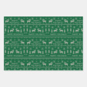 Groene en rode feestdag, lomp-papier inpakpapier vel (Voorkant 2)