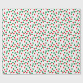 Groene en rode geometrische vakantie cadeaupapier (Vlak)