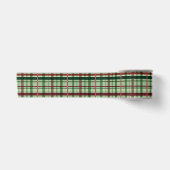 Groene en rode geruite Kerstmis Satijnen Lint (Voorkant)