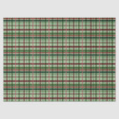 Groene en rode geruite Kerstmis Tissuepapier (Voorkant)