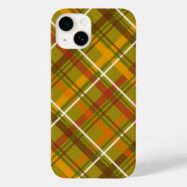 Groene en rode geruite Schotse tartanprint  Case-Mate iPhone 14 Hoesje
