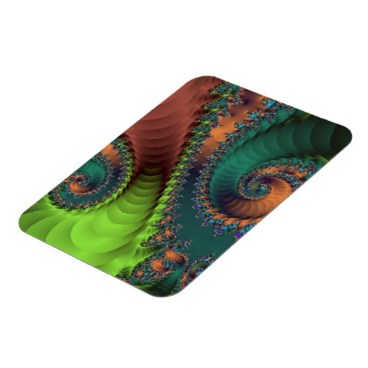 Groene en rode halve trap magneet (Linkerzijde)