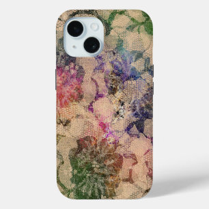 Groene en rode kant Rozen iPhone 15 Case