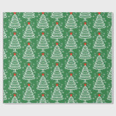 Groene en rode kerst cadeaupapier (Vlak)