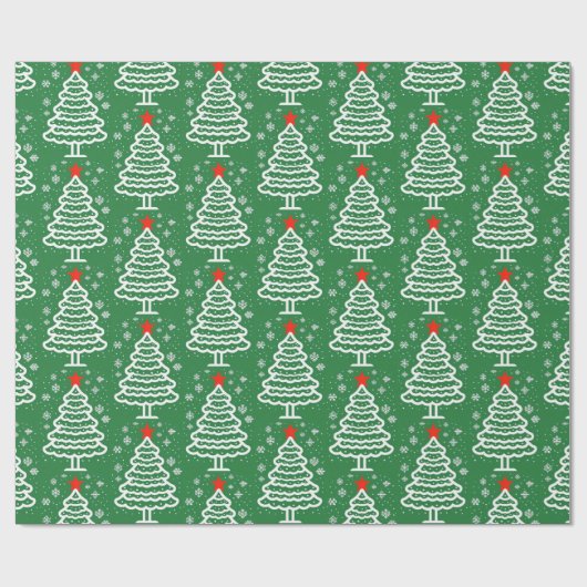 Groene en rode kerst cadeaupapier (Vlak)